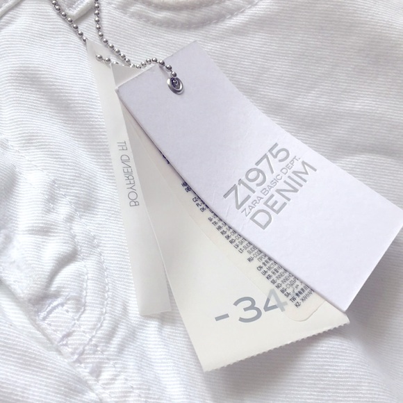 Zara white jeans boyfriend fit. - Picture 7 of 8